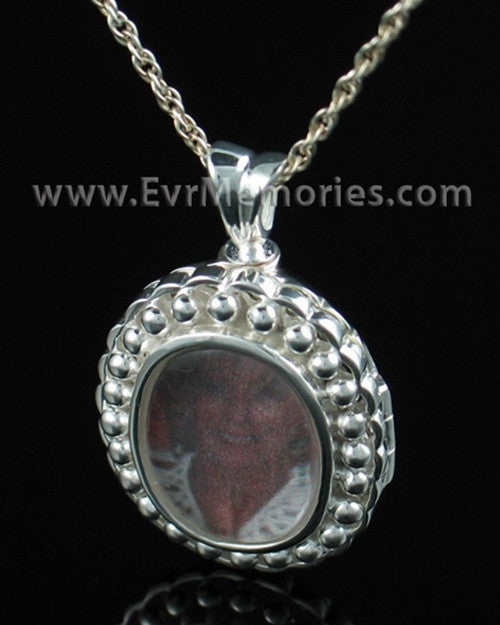 Sterling Silver Faith Cremation Urn Keepsake