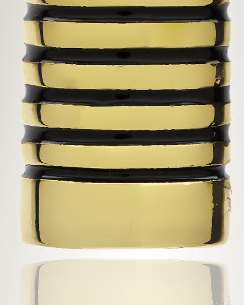 Gold Plated Grooved Cylinder Cremation Keepsake