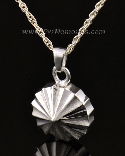 14K White Gold Pinwheel Funeral Jewelry