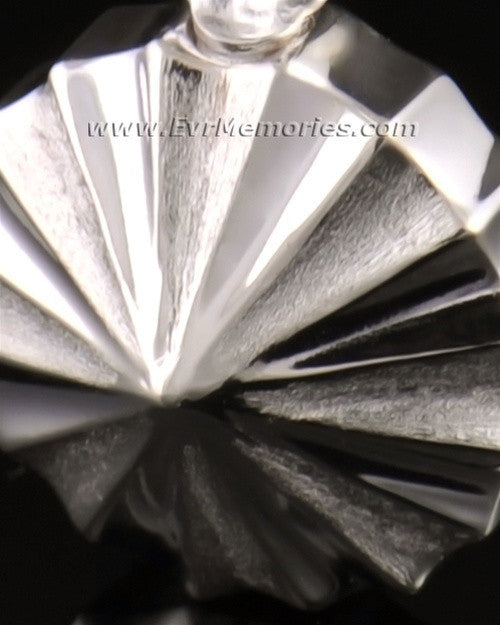 14K White Gold Pinwheel Funeral Jewelry