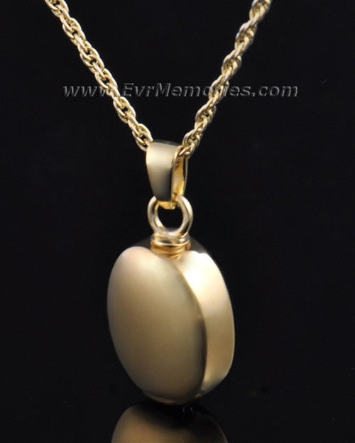 Gold Vermeil Oblilque Urn Necklace
