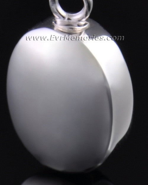 Sterling Silver Oblique Memorial Locket