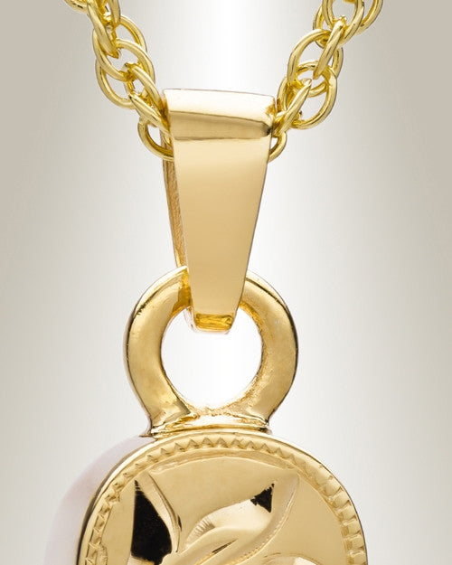 Gold Vermeil Majesty Cylinder Jewelry Urn