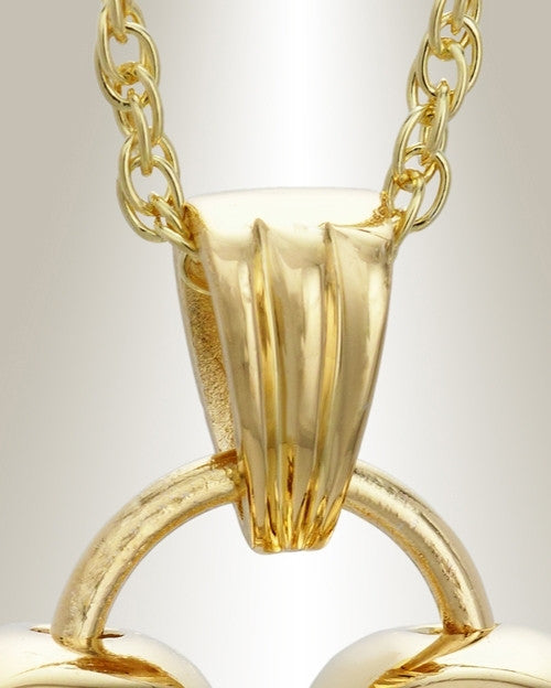 14K Plated Loyalty Heart Jewelry Urn