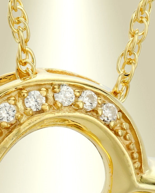 14K Gold Passion Heart Funeral Jewelry