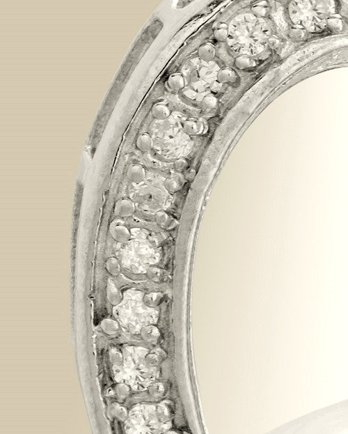 14K White Gold Passion Heart Cremation Keepsake