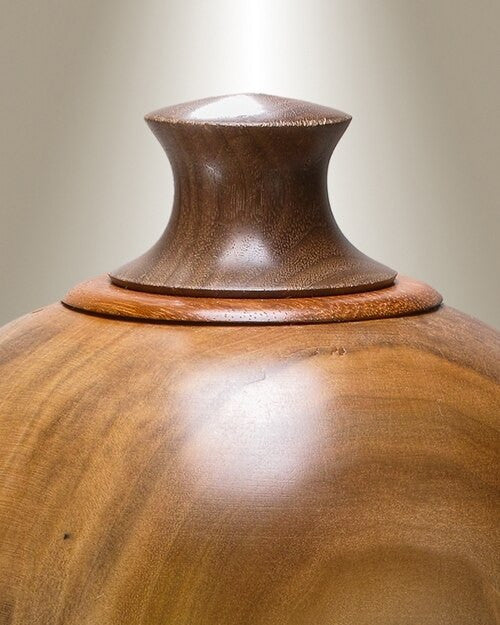 Classic Native Southeastern Wood Cremation Urn