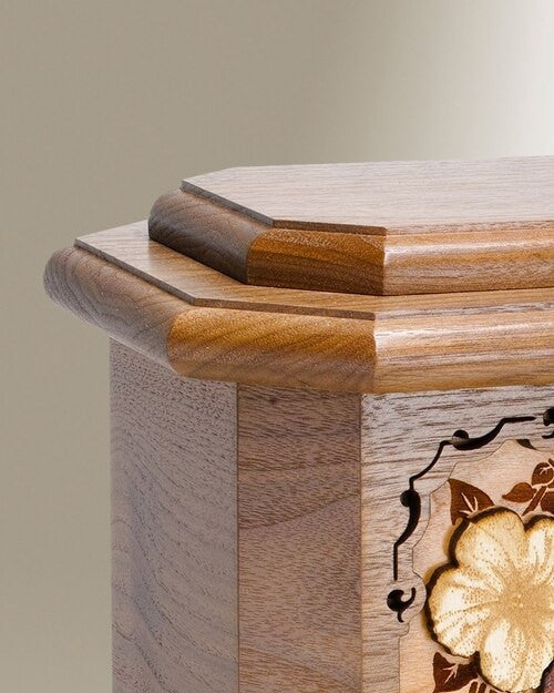 Walnut Butterfly Cremation Urn