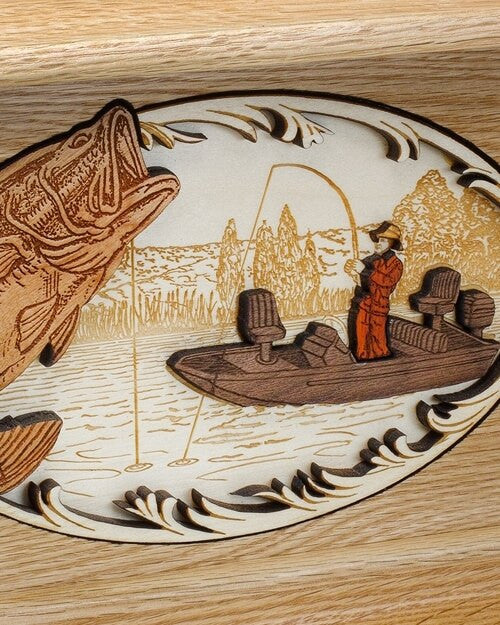 Oak Ambassador w/ Bass Cremation Urn