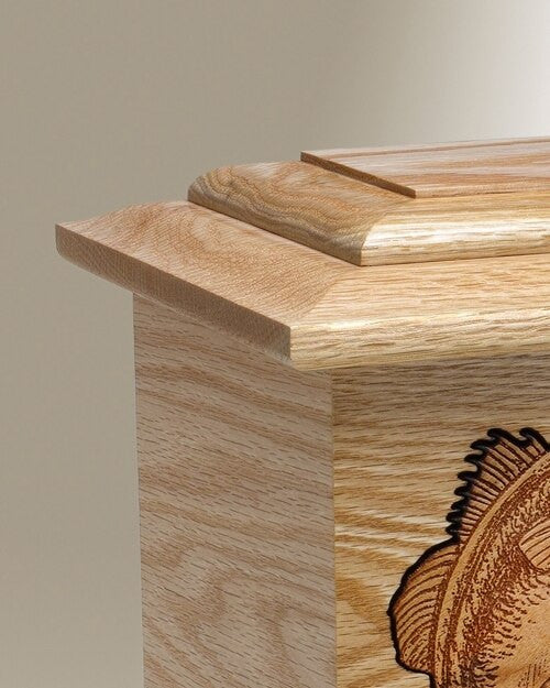 Oak Ambassador w/ Bass Cremation Urn