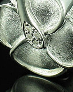 Sterling Silver Clover Necklace Urn