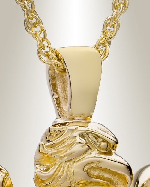 Gold Plated Night Rider Cremation Keepsake