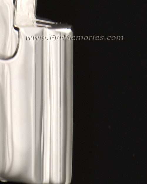 14k White Gold Gentleman's Flask Urn Locket