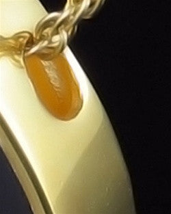 Gold Plated Onyx Tear Remembrance Jewelry