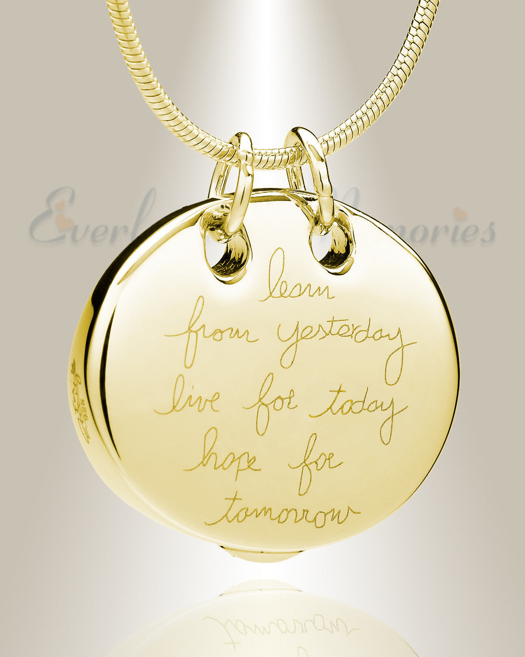 Gold Plated Wisdom Memorial Jewelry