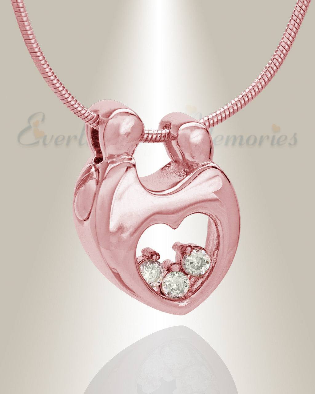 Rose Gold Plated Bound with Love Memorial Jewelry