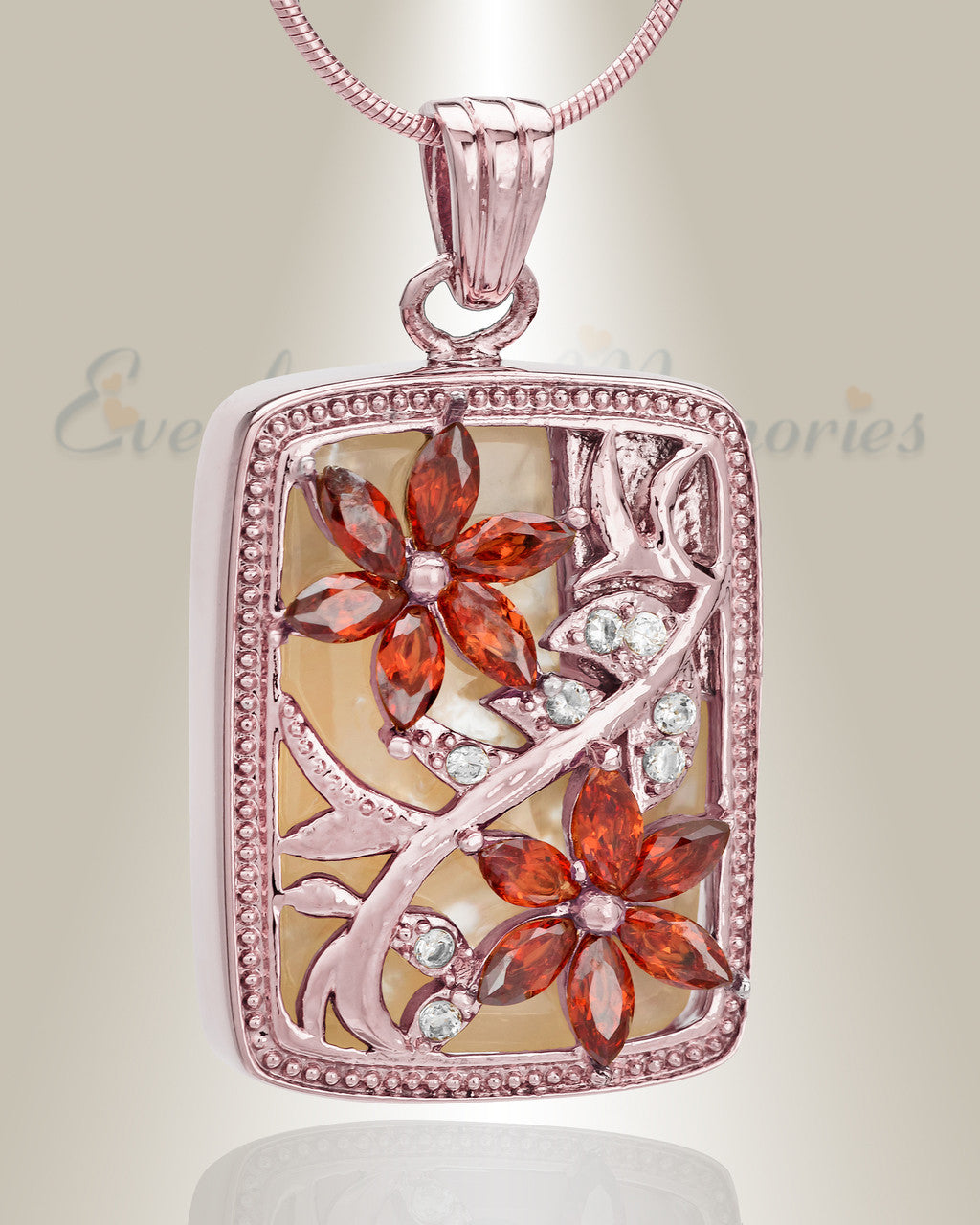 Rose Gold In Bloom Cremation Jewelry