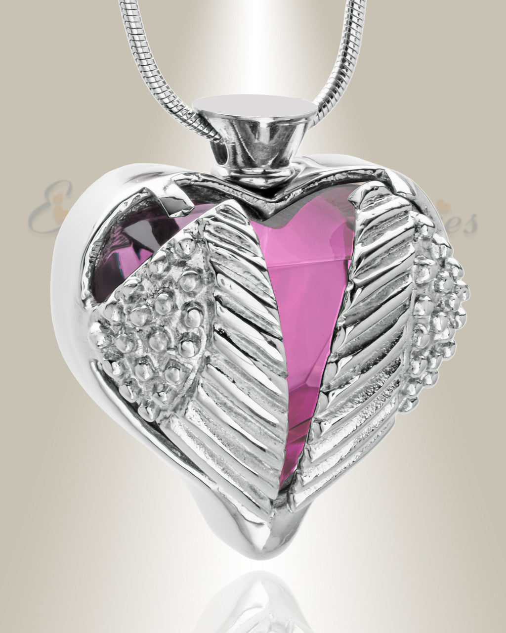 Stainless Purple Eternal Flight Cremation Jewelry