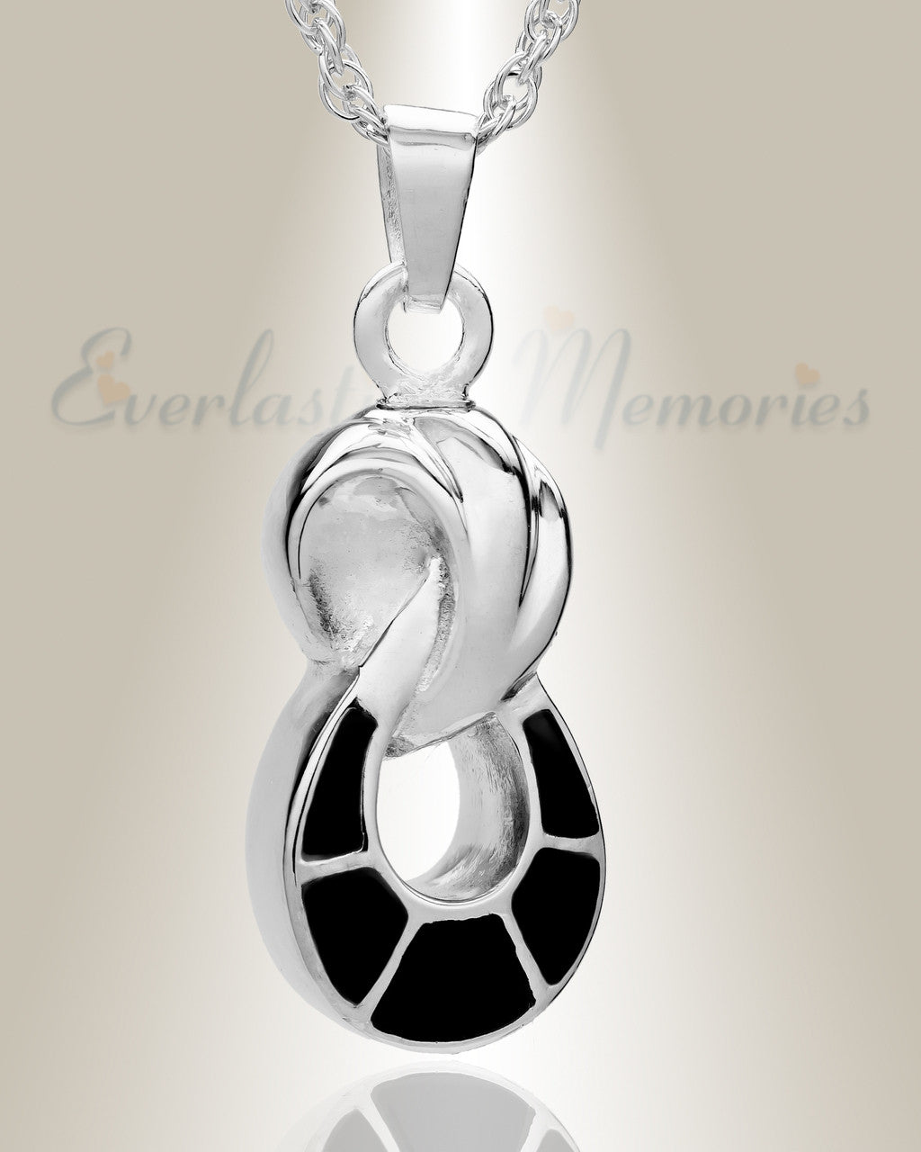 Silver Everlasting Companion Infinity Funeral Jewelry