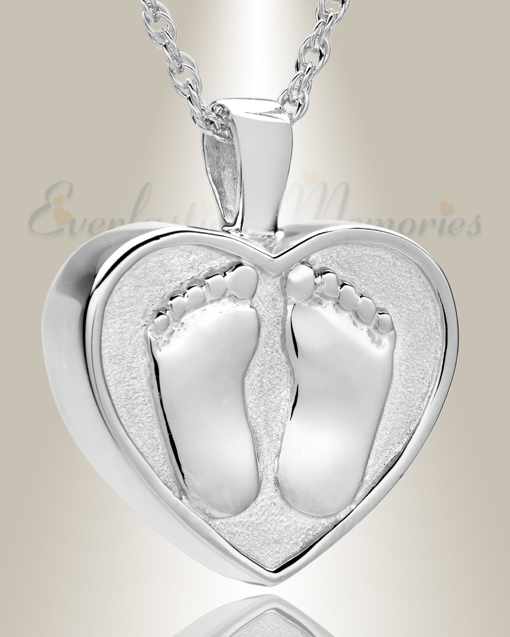 Sterling Silver Baby Heart Urn Jewelry