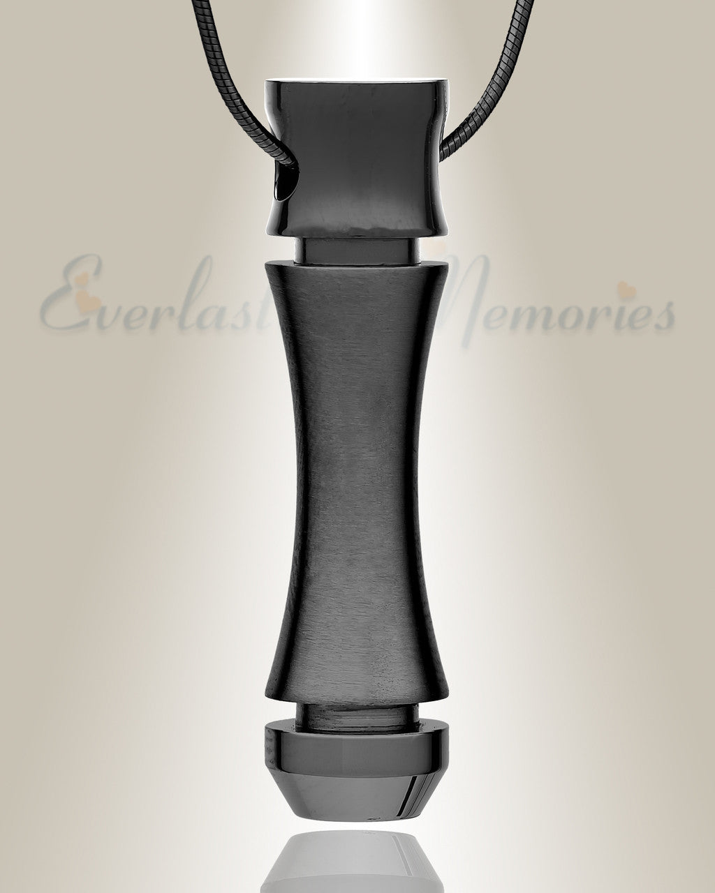 Forever Collection Black Marvel Cylinder Keepsake Urn Jewelry