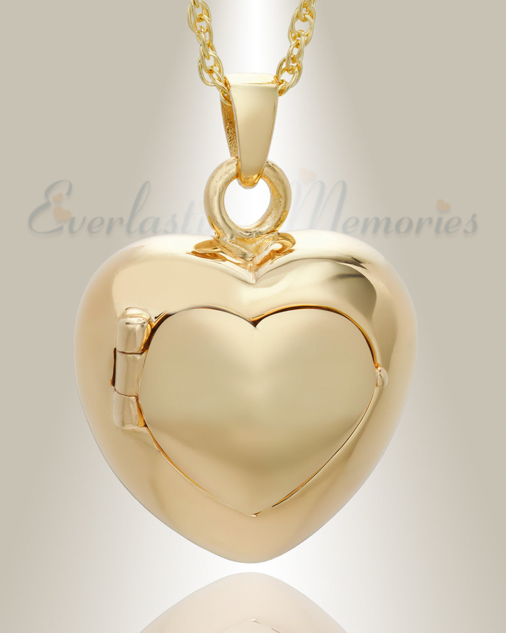 14K Plated Purity Heart Jewelry Urn
