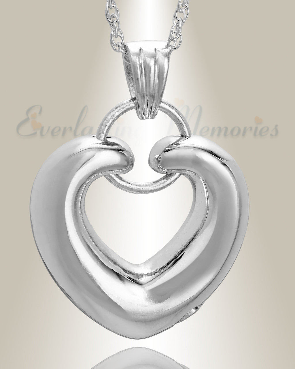 Sterling Silver Loyalty Heart Funeral Jewelry