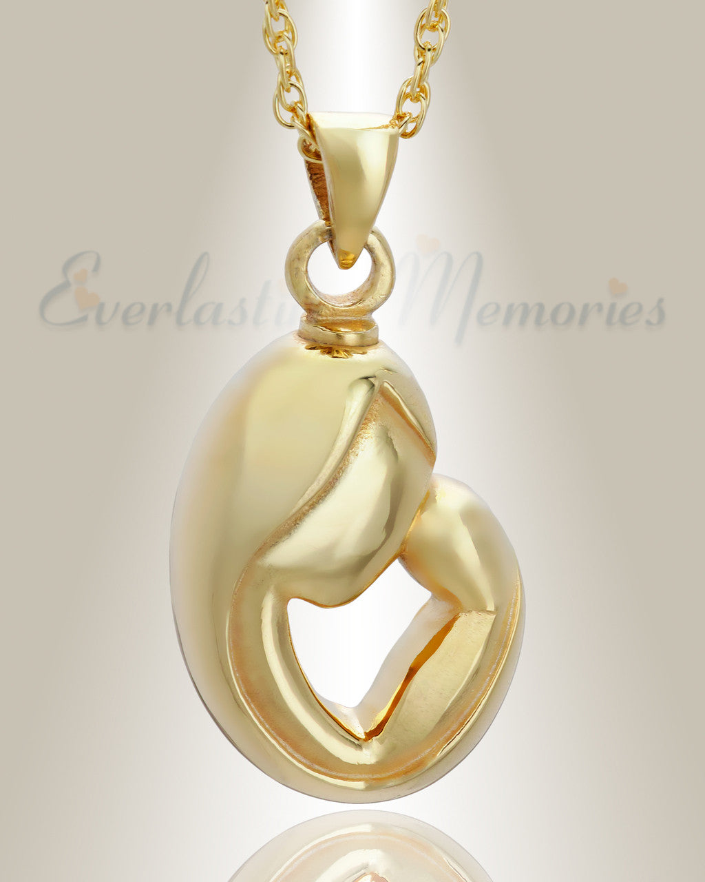 14K Gold Plated Mother's Touch Memorial Locket