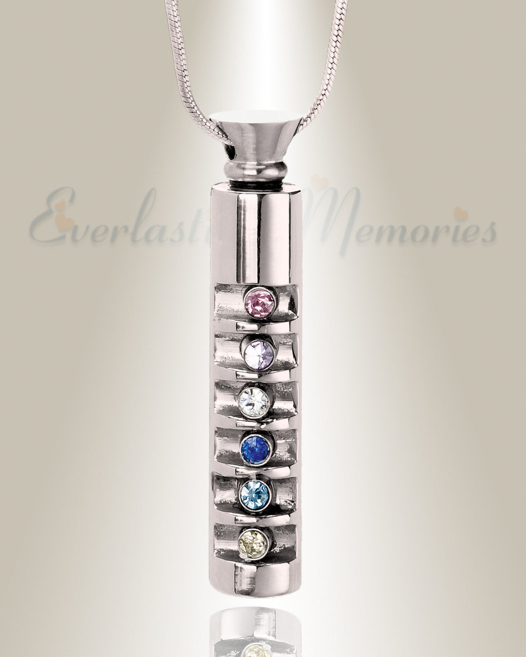 Stainless Marvel Cylinder Cremation Jewelry