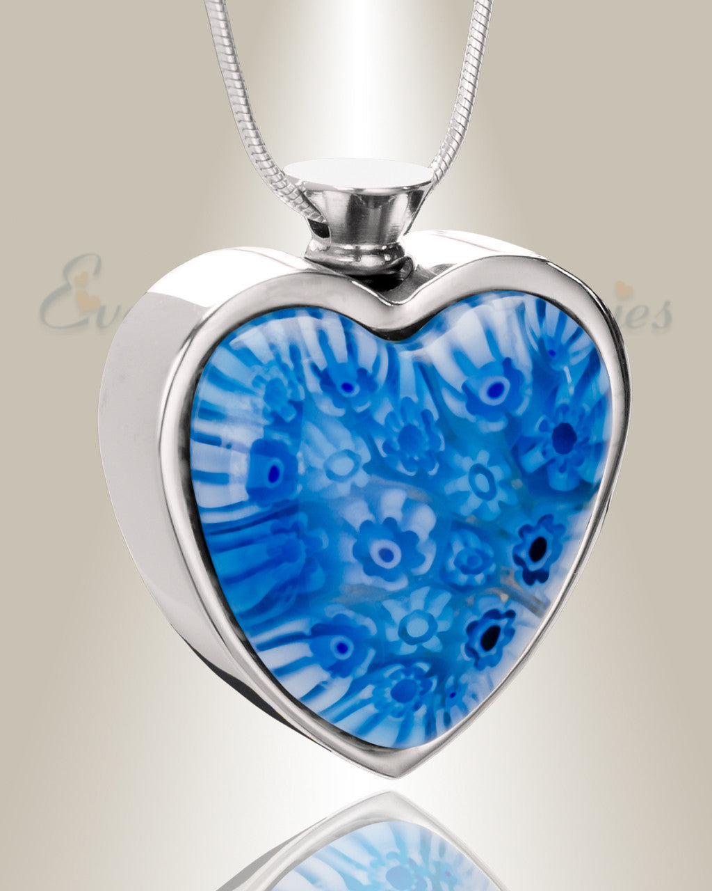 Transparent Waters Heart Cremation Locket