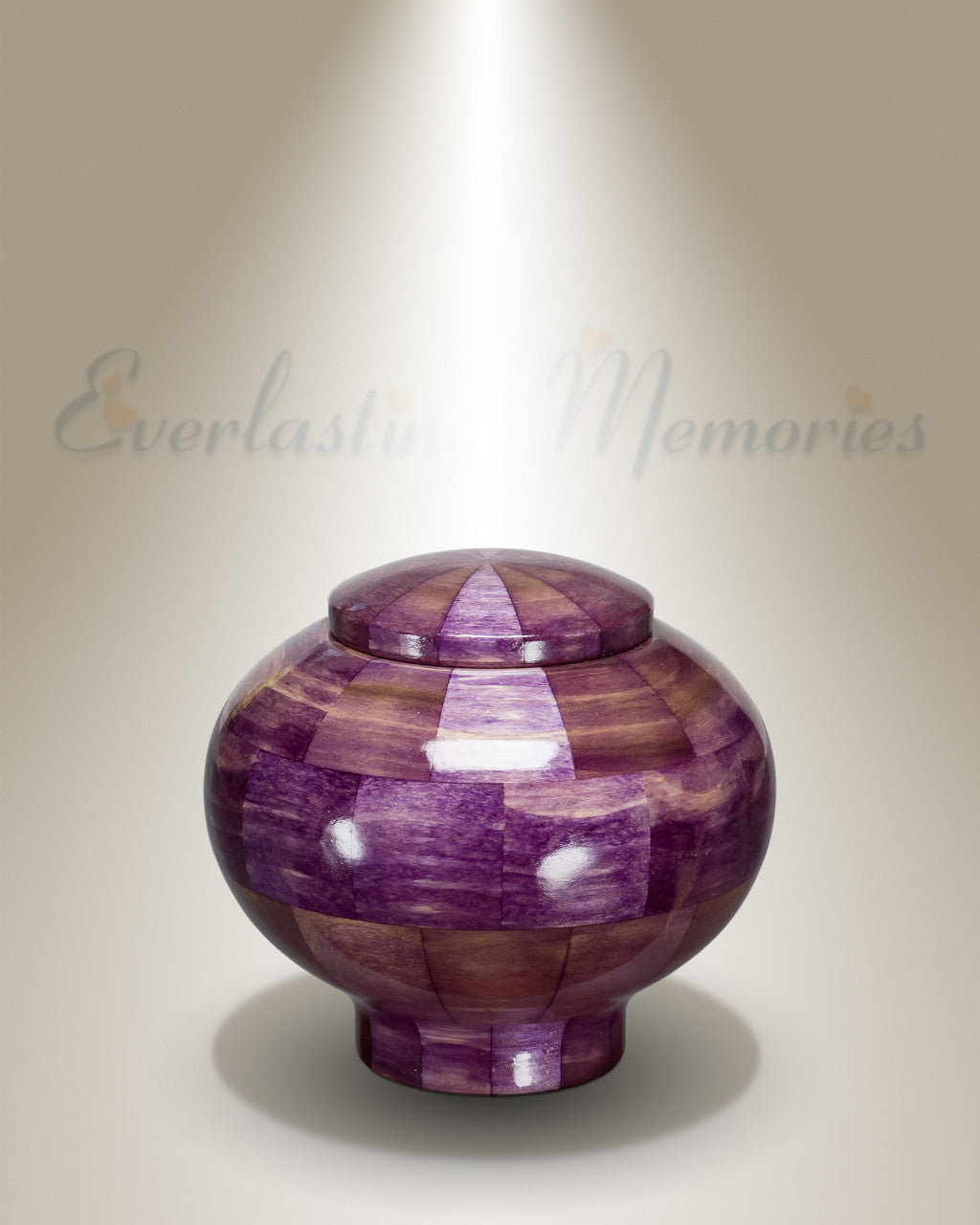 Peony Urn in Purple-Keepsake