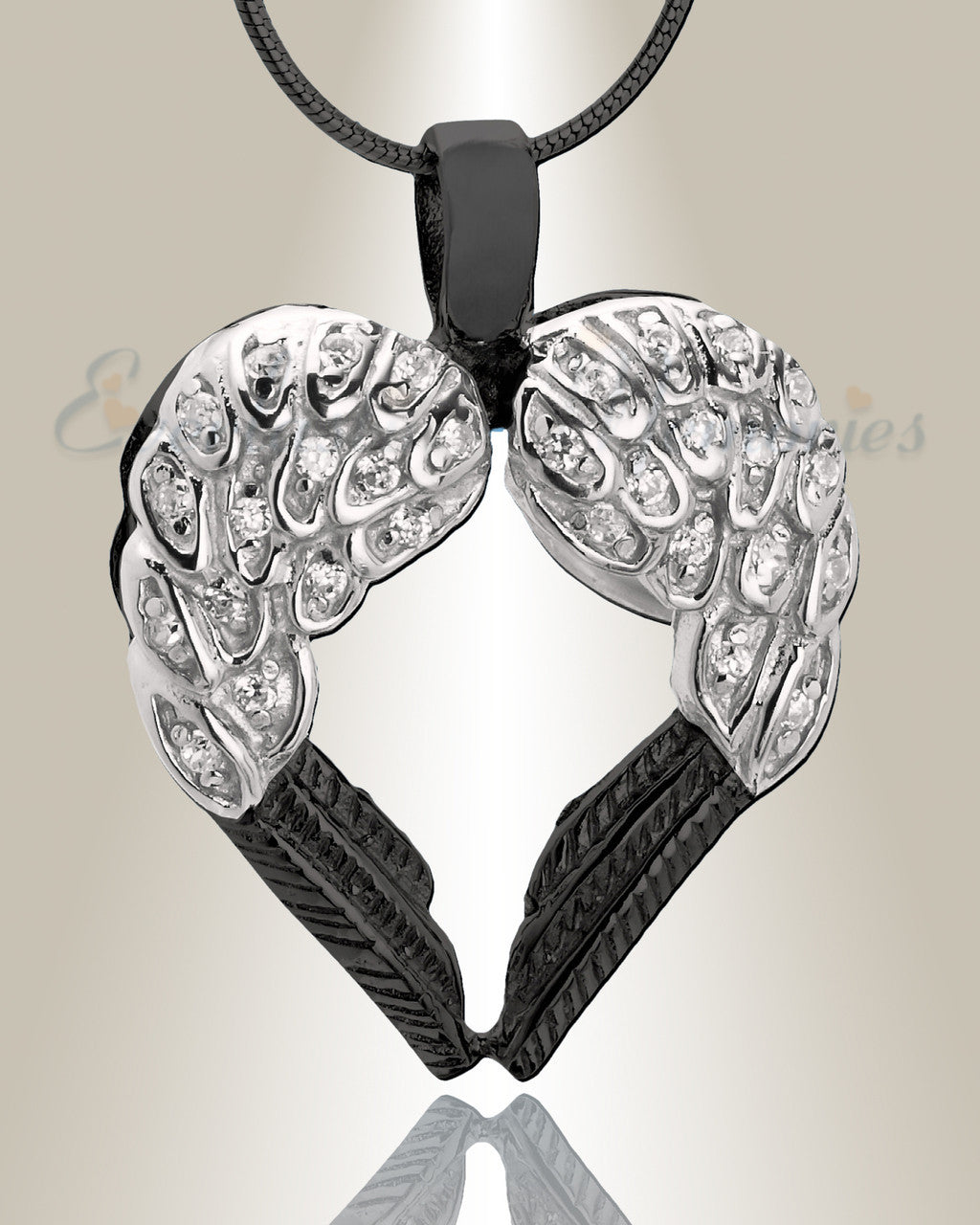 Double Wings of Hope Memorial Jewelry