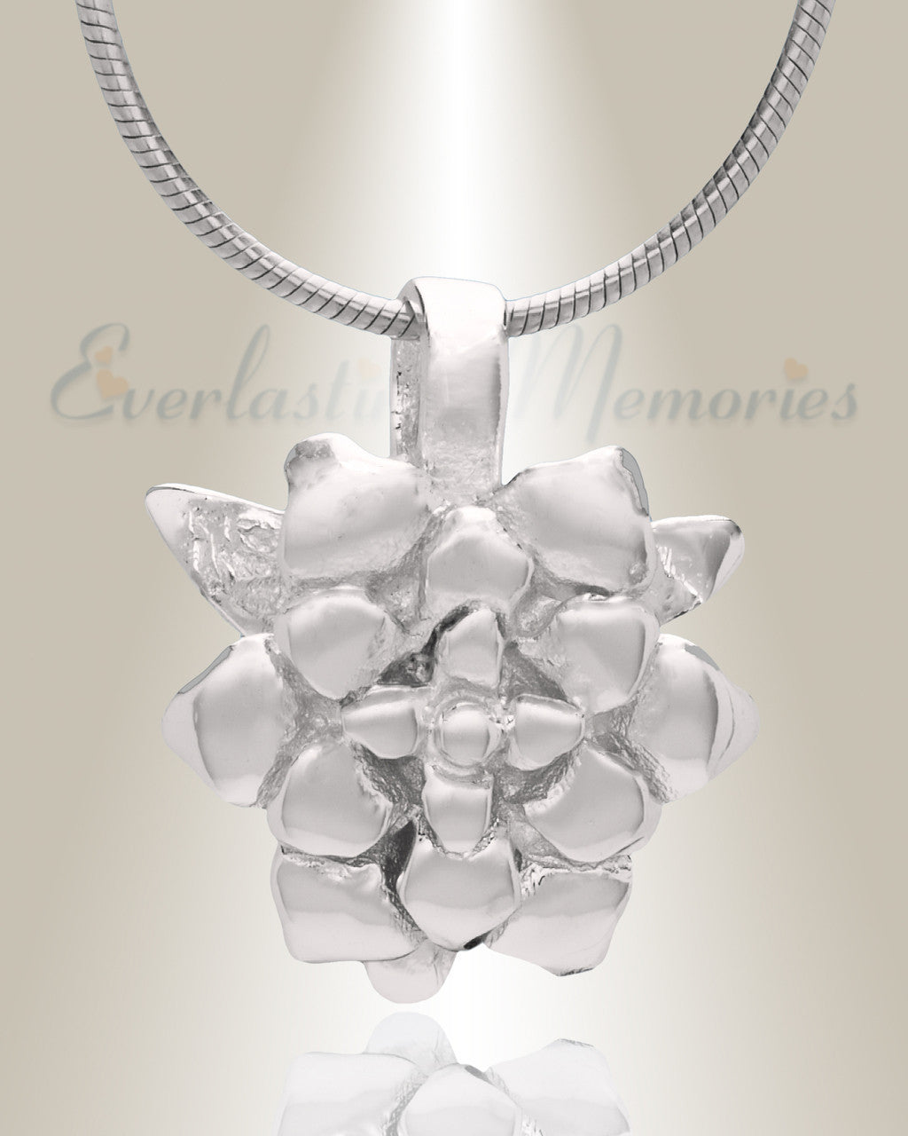 Silver Roses Cremation Jewelry