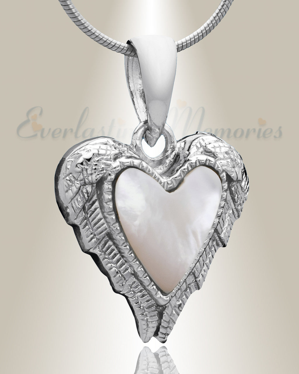 Silver In Love Cremation Jewelry