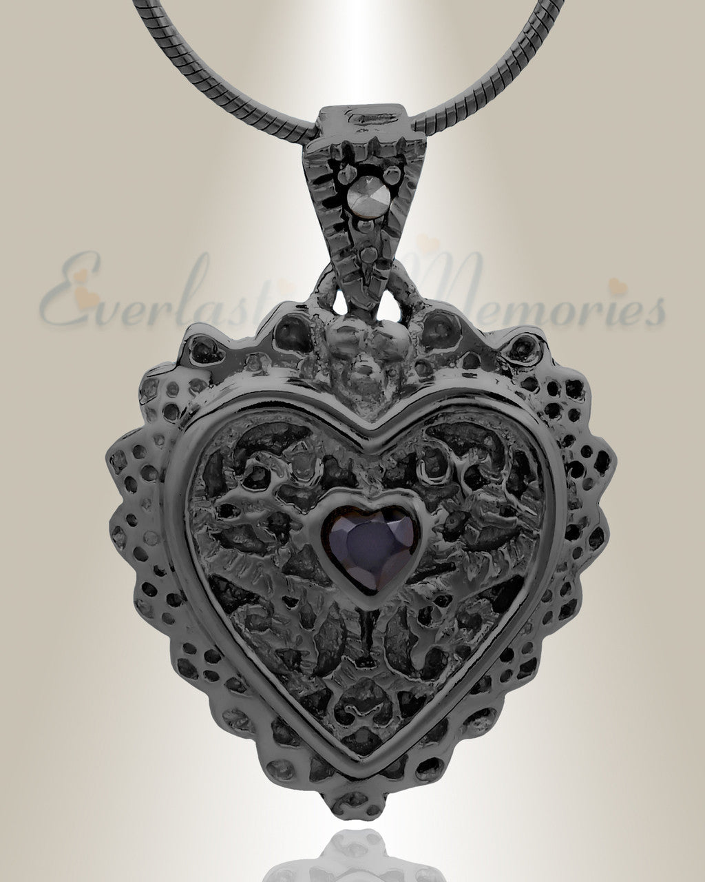 Black Sophisticate Heart Jewelry