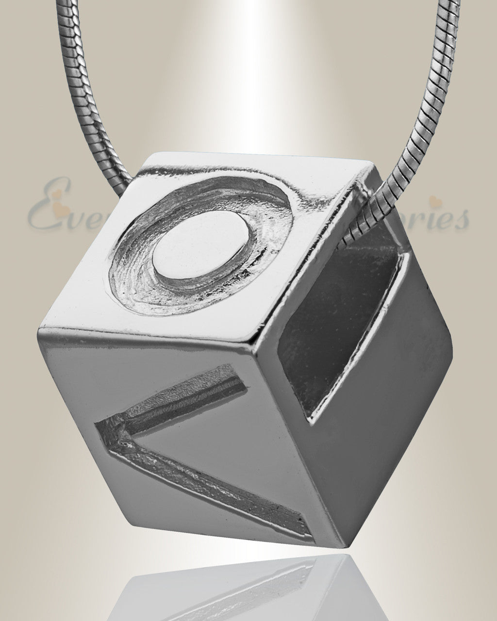 Silver Box of Love Cremation Jewelry
