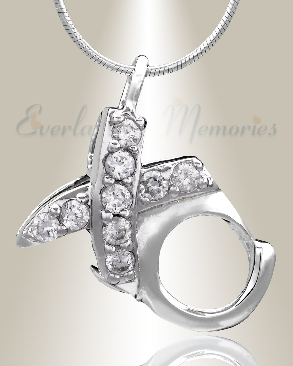 Silver XO Cremation Jewelry