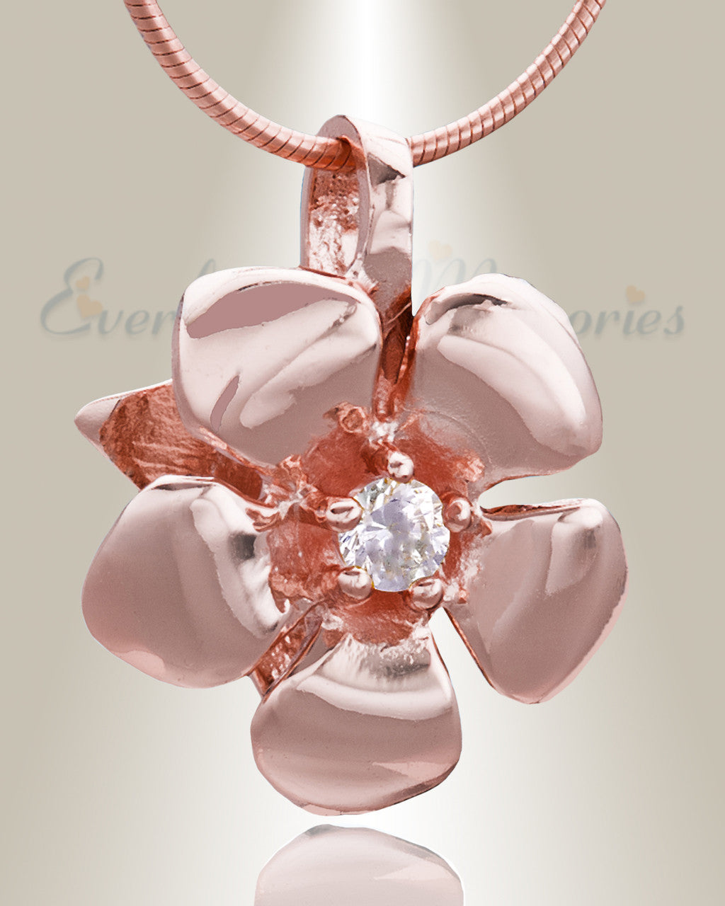 Rose Gold Daisy Cremation Jewelry