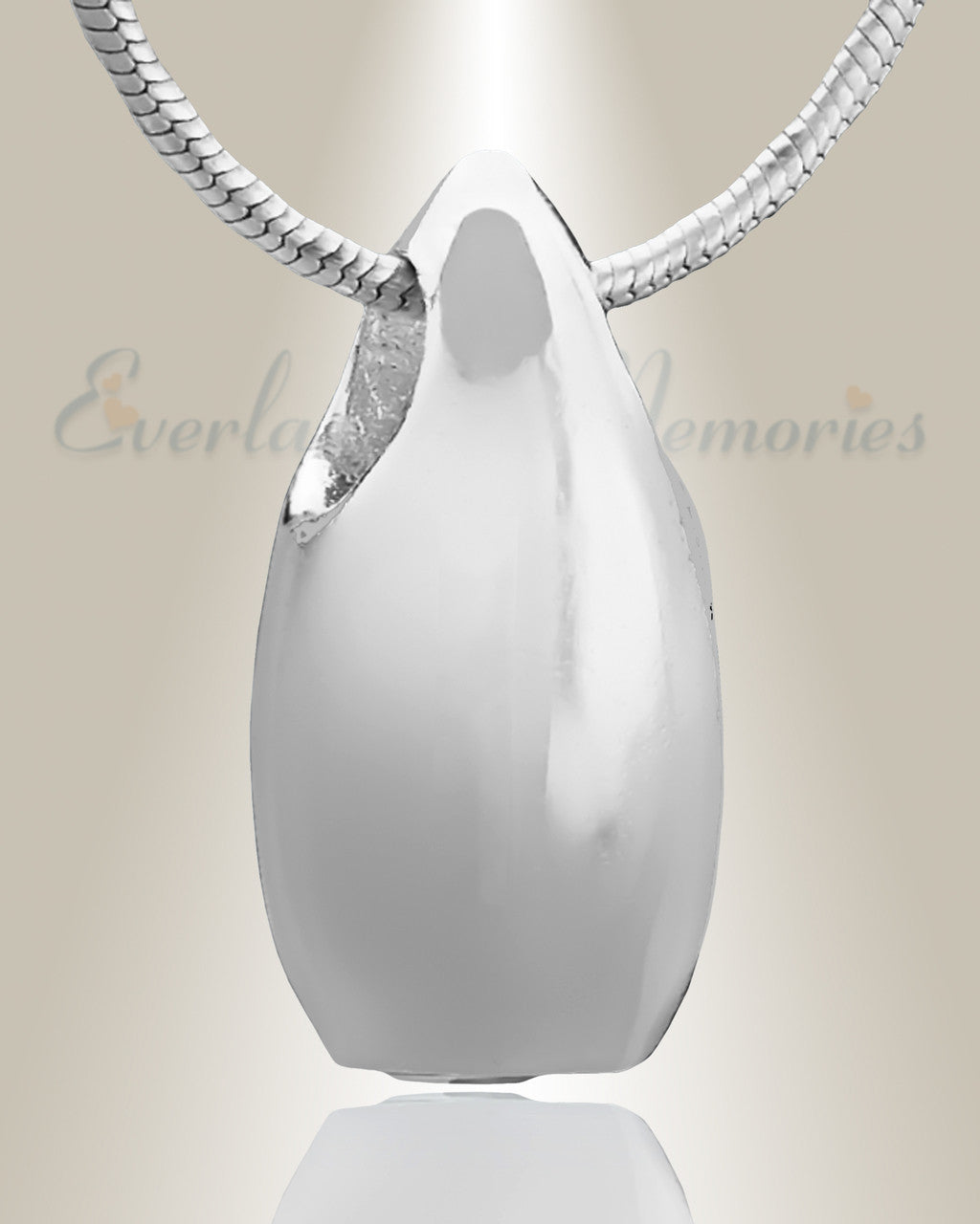 Silver Simple Tear Cremation Jewelry