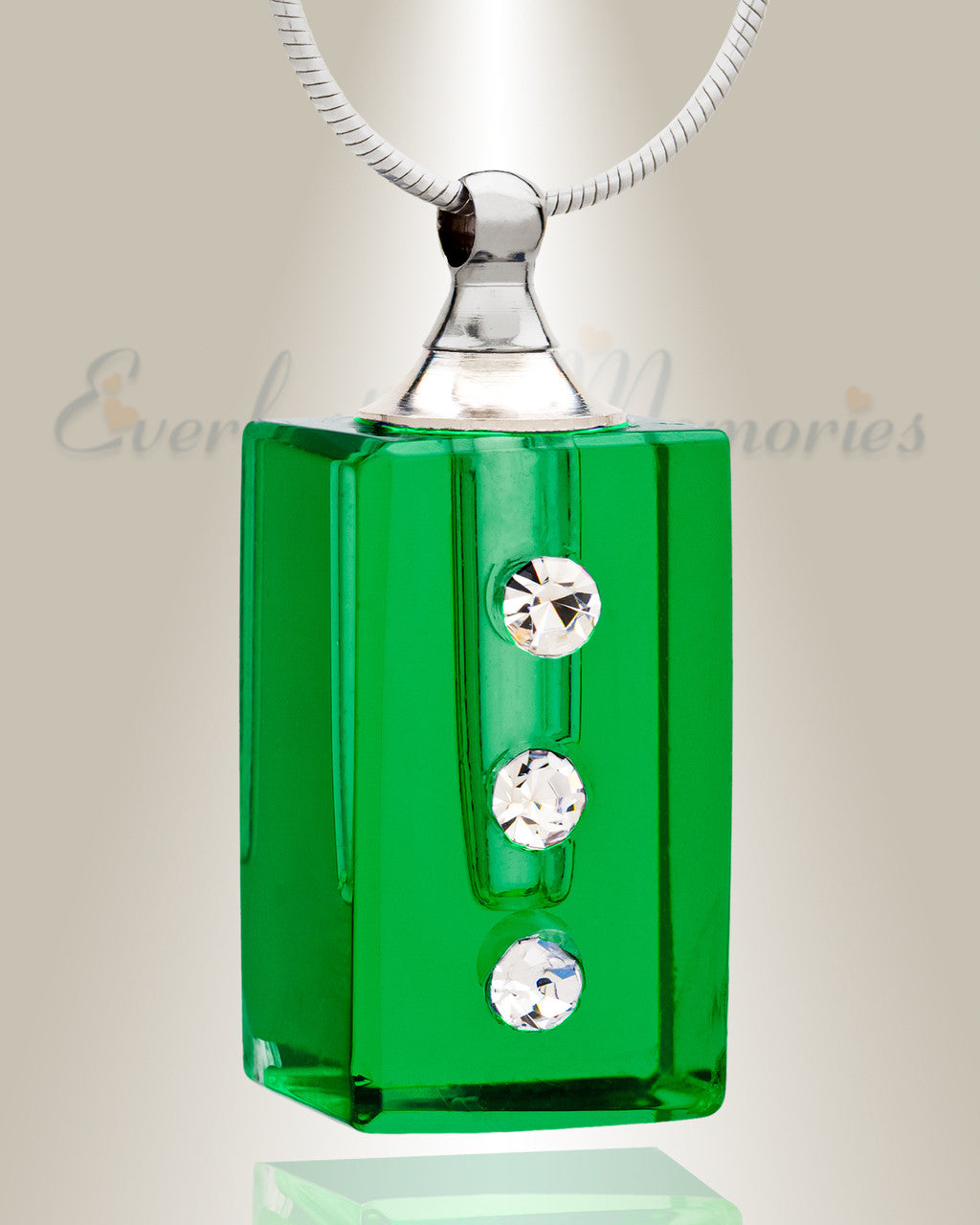 Glass Locket Emerald Reliable Locket Necklace