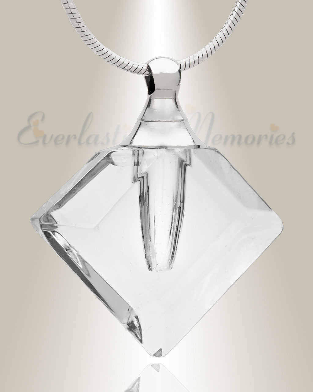 Glass Locket Peaceful Keepsake Pendant