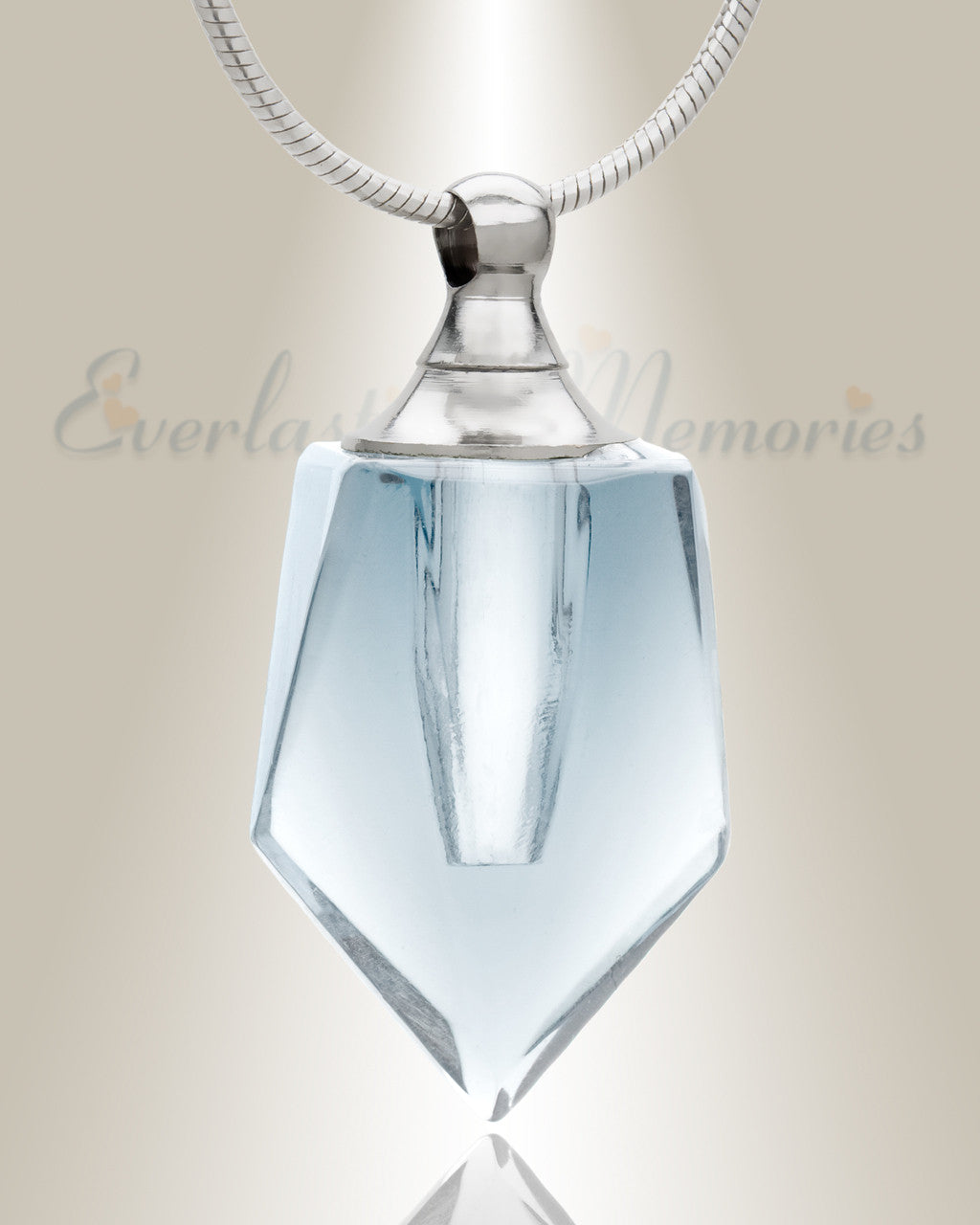Glass Locket Clear Dedicated Cremains Jewelry