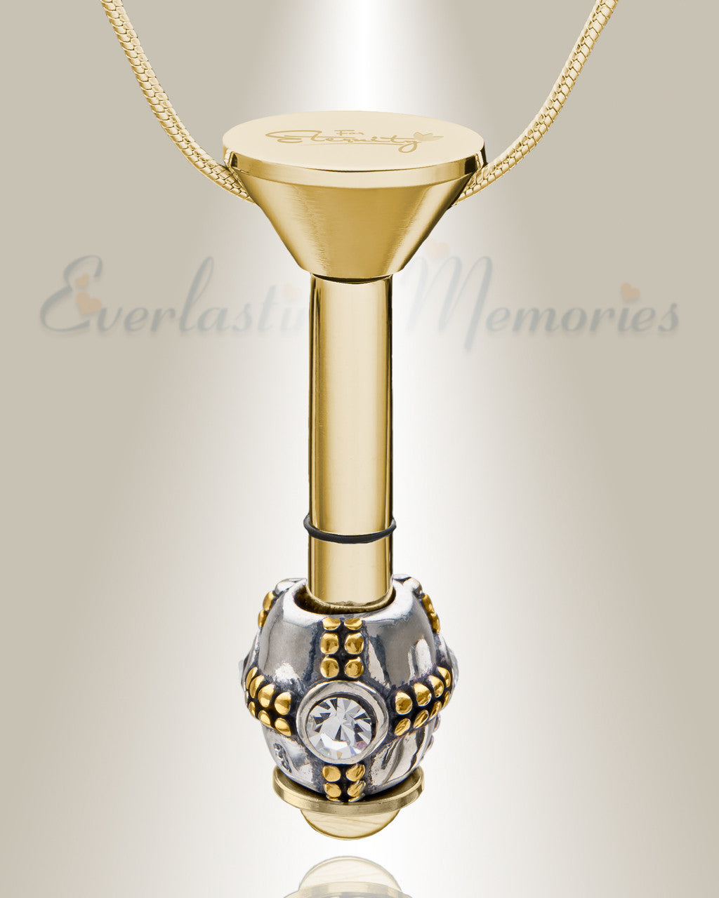 Gold Plated Millenium Ash Pendant with Ornate Charm