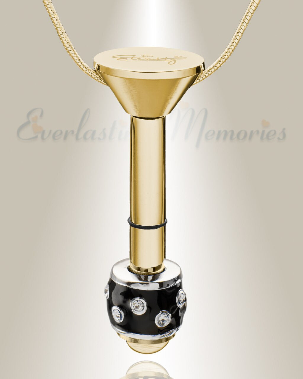 Gold Plated Millenium Ash Pendant with Refined Charm