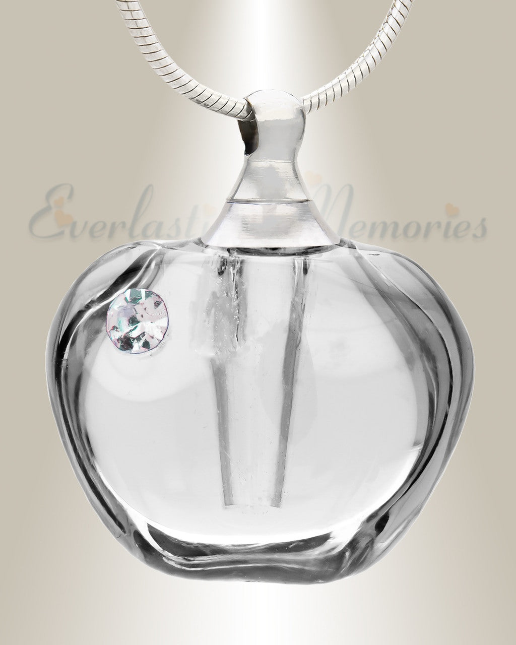 Glass Locket Dawn Cremation Charm