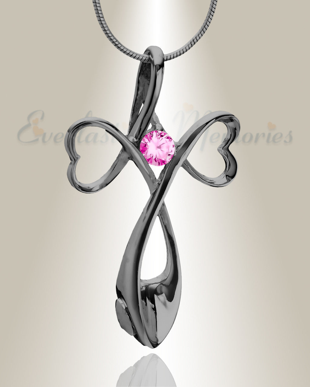 Pink and Black Peaceful Moments Cremation Jewelry