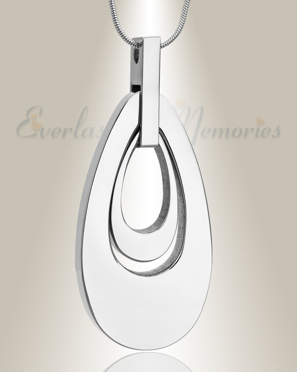Silver Drop of Hope Cremation Jewelry