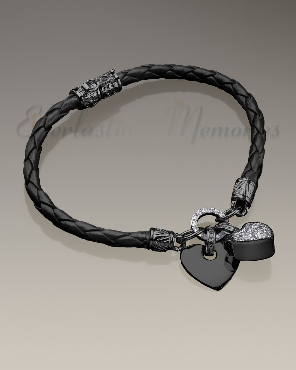 Black Forever Bracelet Cremation Jewelry