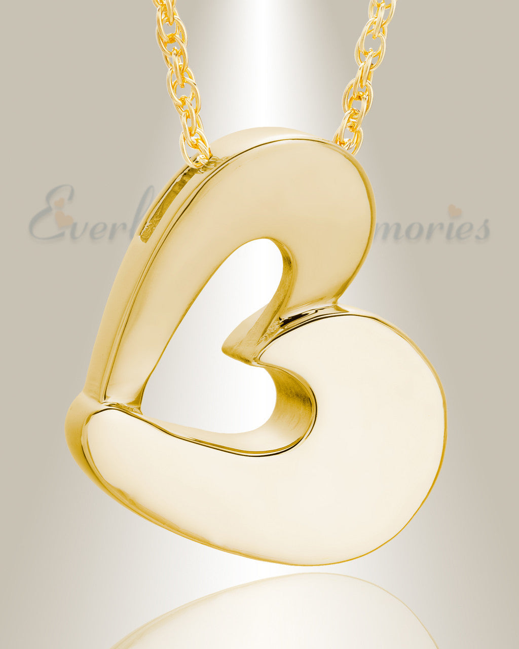 14k Gold Fashion Heart Cremation Jewelry