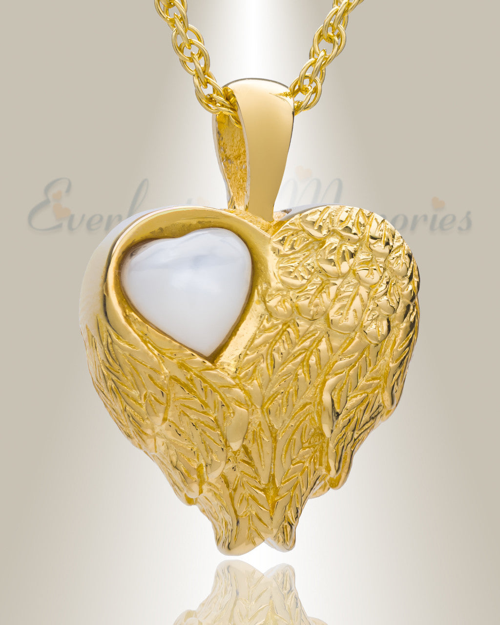14k Gold Heart of Love Ash Pendant